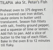 Tilapia recipe