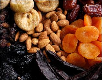 dried fruit and nuts